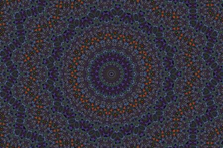 Abstract Colorful Painted Kaleidoscopic Graphic Background. Futuristic Psychedelic Hypnotic Backdrop...