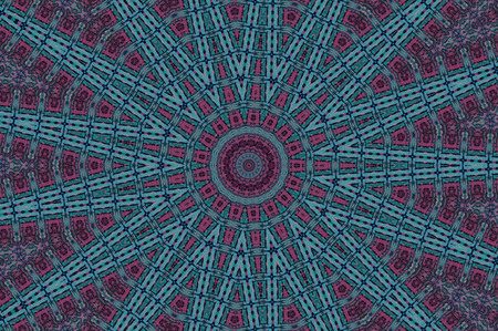 Abstract Colorful Painted Kaleidoscopic Graphic Background. Futuristic Psychedelic Hypnotic Backdrop...