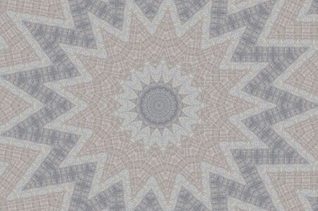 Abstract Colorful Painted Kaleidoscopic Graphic Background. Futuristic Psychedelic Hypnotic Backdrop Pattern With Texture. Folk Ethnic Floral Ornamental Mandala. Vintage Decorative Geometric Mosaicの写真素材