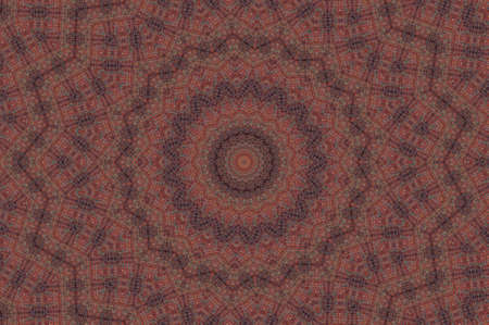 Abstract Colorful Painted Kaleidoscopic Graphic Background. Futuristic Psychedelic Hypnotic Backdrop Pattern With Texture. Folk Ethnic Floral Ornamental Mandala. Vintage Decorative Geometric Mosaicの写真素材