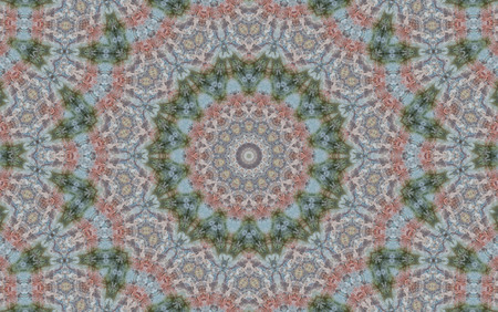 Abstract Colorful Painted Kaleidoscopic Graphic Background. Futuristic Psychedelic Hypnotic Backdrop...