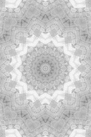 Abstract Colorful Painted Kaleidoscopic Graphic Background. Futuristic Psychedelic Hypnotic Backdrop Pattern With Texture. Folk Ethnic Floral Ornamental Mandala. Vintage Decorative Geometric Mosaicの写真素材