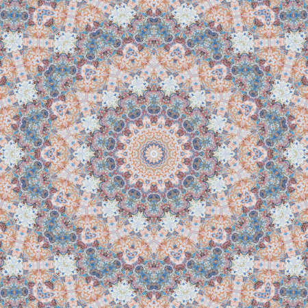 Abstract Colorful Painted Kaleidoscopic Graphic Background. Futuristic Psychedelic Hypnotic Backdrop...