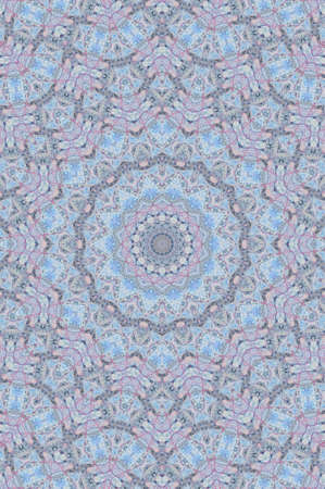 Abstract Colorful Painted Kaleidoscopic Graphic Background. Futuristic Psychedelic Hypnotic Backdrop...