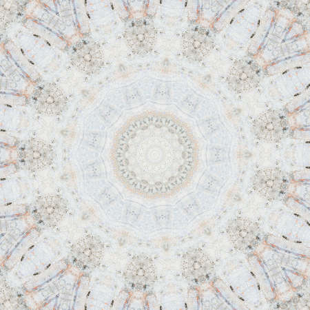 Abstract Colorful Painted Kaleidoscopic Graphic Background. Futuristic Psychedelic Hypnotic Backdrop Pattern With Texture. Folk Ethnic Floral Ornamental Mandala. Vintage Decorative Geometric Mosaicの写真素材