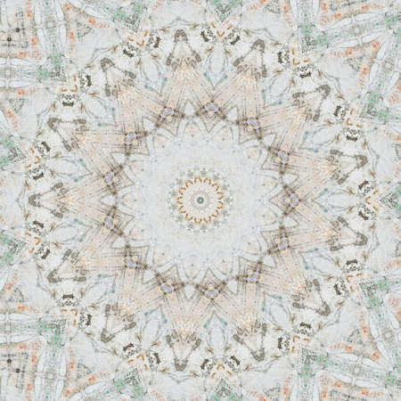 Abstract Colorful Painted Kaleidoscopic Graphic Background. Futuristic Psychedelic Hypnotic Backdrop...