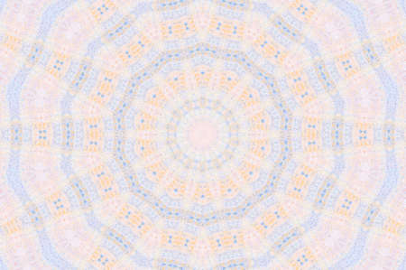 Abstract Colorful Painted Kaleidoscopic Graphic Background. Futuristic Psychedelic Hypnotic Backdrop Pattern With Texture. Folk Ethnic Floral Ornamental Mandala. Vintage Decorative Geometric Mosaicの写真素材