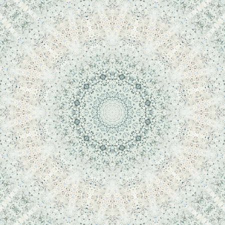 Abstract Colorful Painted Kaleidoscopic Graphic Background. Futuristic Psychedelic Hypnotic Backdrop Pattern With Texture. Folk Ethnic Floral Ornamental Mandala. Vintage Decorative Geometric Mosaicの写真素材