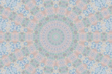 Abstract Colorful Painted Kaleidoscopic Graphic Background. Futuristic Psychedelic Hypnotic Backdrop...
