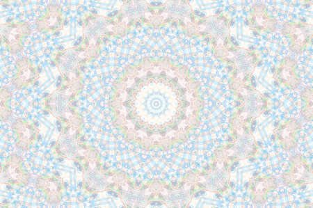 Abstract Colorful Painted Kaleidoscopic Graphic Background. Futuristic Psychedelic Hypnotic Backdrop...