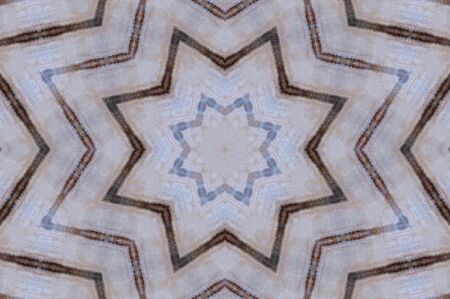 Abstract Colorful Painted Kaleidoscopic Graphic Background. Futuristic Psychedelic Hypnotic Backdrop Pattern With Texture. Folk Ethnic Floral Ornamental Mandala. Vintage Decorative Geometric Mosaicの写真素材