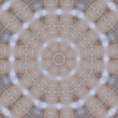 Abstract Colorful Painted Kaleidoscopic Graphic Background. Futuristic Psychedelic Hypnotic Backdrop Pattern With Texture. Folk Ethnic Floral Ornamental Mandala. Vintage Decorative Geometric Mosaicの写真素材