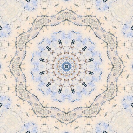 Abstract Colorful Painted Kaleidoscopic Graphic Background. Futuristic Psychedelic Hypnotic Backdrop...