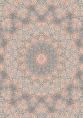 Abstract Colorful Painted Kaleidoscopic Graphic Background. Futuristic Psychedelic Hypnotic Backdrop...