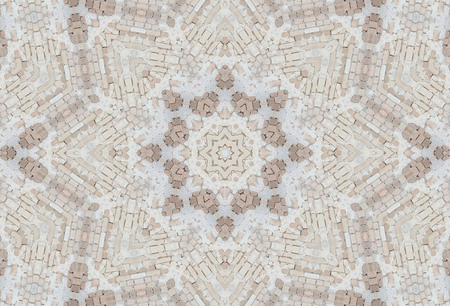 Abstract Colorful Painted Kaleidoscopic Graphic Background. Futuristic Psychedelic Hypnotic Backdrop Pattern With Texture. Folk Ethnic Floral Ornamental Mandala. Vintage Decorative Geometric Mosaicの写真素材