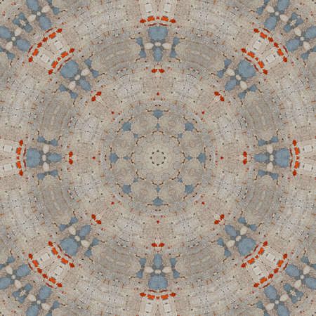 Abstract Colorful Painted Kaleidoscopic Graphic Background. Futuristic Psychedelic Hypnotic Backdrop...