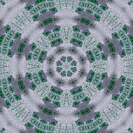Abstract Colorful Painted Kaleidoscopic Graphic Background. Futuristic Psychedelic Hypnotic Backdrop...