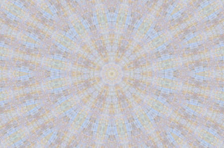 Abstract Colorful Painted Kaleidoscopic Graphic Background. Futuristic Psychedelic Hypnotic Backdrop Pattern With Texture. Folk Ethnic Floral Ornamental Mandala. Vintage Decorative Geometric Mosaicの写真素材