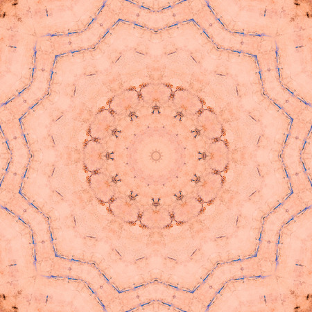 Abstract Colorful Painted Kaleidoscopic Graphic Background. Futuristic Psychedelic Hypnotic Backdrop Pattern With Texture. Folk Ethnic Floral Ornamental Mandala. Vintage Decorative Geometric Mosaicの写真素材