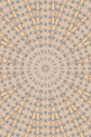 Abstract Colorful Painted Kaleidoscopic Graphic Background. Futuristic Psychedelic Hypnotic Backdrop Pattern With Texture. Folk Ethnic Floral Ornamental Mandala. Vintage Decorative Geometric Mosaicの写真素材