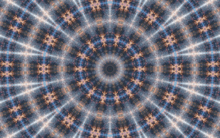 Abstract Colorful Painted Kaleidoscopic Graphic Background. Futuristic Psychedelic Hypnotic Backdrop...
