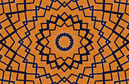 Abstract Colorful Painted Kaleidoscopic Graphic Background. Futuristic Psychedelic Hypnotic Backdrop...
