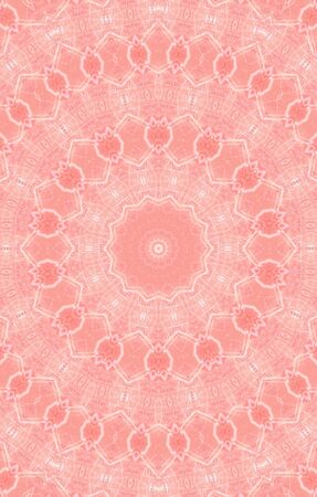 Abstract Colorful Painted Kaleidoscopic Graphic Background. Futuristic Psychedelic Hypnotic Backdrop Pattern With Texture. Folk Ethnic Floral Ornamental Mandala. Vintage Decorative Geometric Mosaicの写真素材