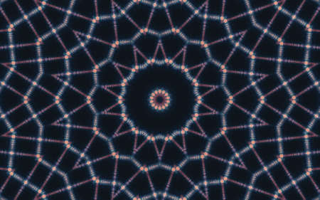 Abstract Colorful Painted Kaleidoscopic Graphic Background. Futuristic Psychedelic Hypnotic Backdrop...
