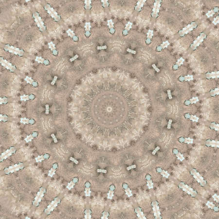 Abstract Colorful Painted Kaleidoscopic Graphic Background. Futuristic Psychedelic Hypnotic Backdrop Pattern With Texture. Folk Ethnic Floral Ornamental Mandala. Vintage Decorative Geometric Mosaicの写真素材