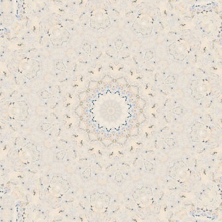 Abstract Colorful Painted Kaleidoscopic Graphic Background. Futuristic Psychedelic Hypnotic Backdrop Pattern With Texture. Folk Ethnic Floral Ornamental Mandala. Vintage Decorative Geometric Mosaicの写真素材