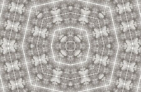 Abstract Colorful Painted Kaleidoscopic Graphic Background. Futuristic Psychedelic Hypnotic Backdrop Pattern With Texture. Folk Ethnic Floral Ornamental Mandala. Vintage Decorative Geometric Mosaicの写真素材