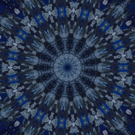 Abstract Colorful Painted Kaleidoscopic Graphic Background. Futuristic Psychedelic Hypnotic Backdrop Pattern With Texture. Folk Ethnic Floral Ornamental Mandala. Vintage Decorative Geometric Mosaicの写真素材