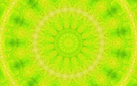 Abstract Colorful Painted Kaleidoscopic Graphic Background. Futuristic Psychedelic Hypnotic Backdrop Pattern With Texture. Folk Ethnic Floral Ornamental Mandala. Vintage Decorative Geometric Mosaicの写真素材