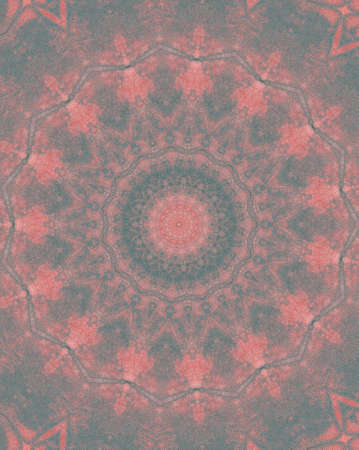 Abstract Colorful Painted Kaleidoscopic Graphic Background. Futuristic Psychedelic Hypnotic Backdrop...