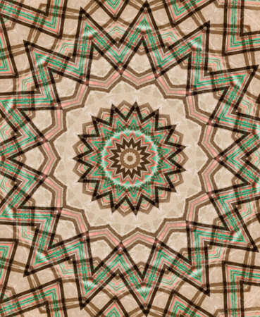 Abstract Colorful Painted Kaleidoscopic Graphic Background. Futuristic Psychedelic Hypnotic Backdrop...