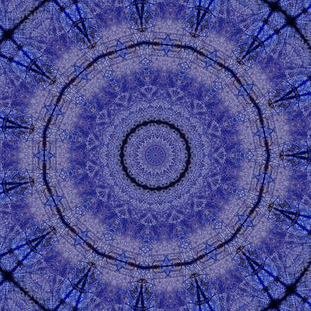 Abstract Colorful Painted Kaleidoscopic Graphic Background. Futuristic Psychedelic Hypnotic Backdrop Pattern With Texture. Folk Ethnic Floral Ornamental Mandala. Vintage Decorative Geometric Mosaicの写真素材