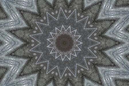 Abstract Colorful Painted Kaleidoscopic Graphic Background. Futuristic Psychedelic Hypnotic Backdrop Pattern With Texture. Folk Ethnic Floral Ornamental Mandala. Vintage Decorative Geometric Mosaicの写真素材