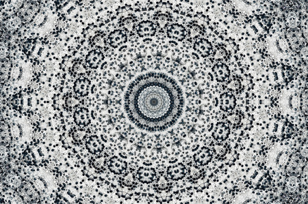 Abstract Colorful Painted Kaleidoscopic Graphic Background. Futuristic Psychedelic Hypnotic Backdrop Pattern With Texture. Folk Ethnic Floral Ornamental Mandala. Vintage Decorative Geometric Mosaicの写真素材