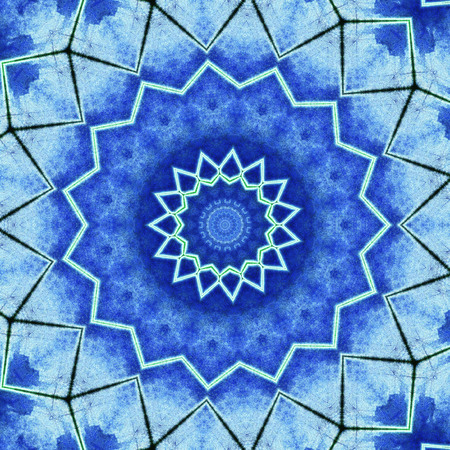 Abstract Colorful Painted Kaleidoscopic Graphic Background. Futuristic Psychedelic Hypnotic Backdrop...