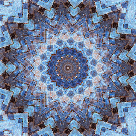 Abstract Colorful Painted Kaleidoscopic Graphic Background. Futuristic Psychedelic Hypnotic Backdrop...
