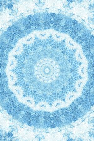 Abstract Colorful Painted Kaleidoscopic Graphic Background. Futuristic Psychedelic Hypnotic Backdrop Pattern With Texture. Folk Ethnic Floral Ornamental Mandala. Vintage Decorative Geometric Mosaicの写真素材