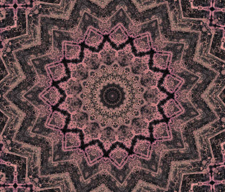 Abstract Colorful Painted Kaleidoscopic Graphic Background. Futuristic Psychedelic Hypnotic Backdrop...