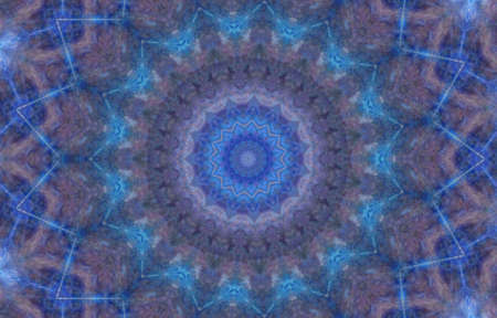 Abstract Colorful Painted Kaleidoscopic Graphic Background. Futuristic Psychedelic Hypnotic Backdrop...