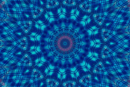 Abstract Colorful Painted Kaleidoscopic Graphic Background. Futuristic Psychedelic Hypnotic Backdrop Pattern With Texture. Folk Ethnic Floral Ornamental Mandala. Vintage Decorative Geometric Mosaicの写真素材