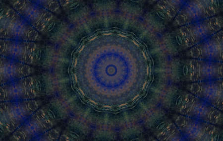 Abstract Colorful Painted Kaleidoscopic Graphic Background. Futuristic Psychedelic Hypnotic Backdrop...