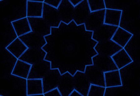 Abstract Colorful Painted Kaleidoscopic Graphic Background. Futuristic Psychedelic Hypnotic Backdrop Pattern With Texture. Folk Ethnic Floral Ornamental Mandala. Vintage Decorative Geometric Mosaicの写真素材