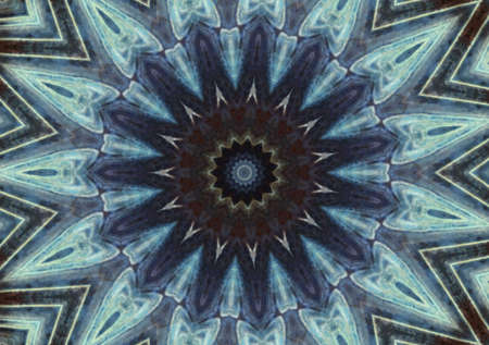Abstract Colorful Painted Kaleidoscopic Graphic Background. Futuristic Psychedelic Hypnotic Backdrop...