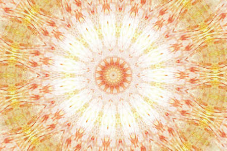 Abstract Colorful Painted Kaleidoscopic Graphic Background. Futuristic Psychedelic Hypnotic Backdrop Pattern With Texture. Folk Ethnic Floral Ornamental Mandala. Vintage Decorative Geometric Mosaicの写真素材