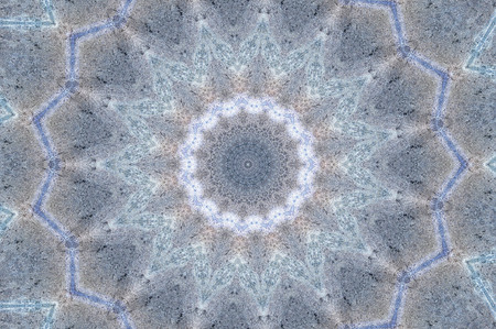 Abstract Colorful Painted Kaleidoscopic Graphic Background. Futuristic Psychedelic Hypnotic Backdrop Pattern With Texture. Folk Ethnic Floral Ornamental Mandala. Vintage Decorative Geometric Mosaicの写真素材