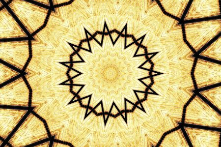 Abstract Colorful Painted Kaleidoscopic Graphic Background. Futuristic Psychedelic Hypnotic Backdrop Pattern With Texture. Folk Ethnic Floral Ornamental Mandala. Vintage Decorative Geometric Mosaicの写真素材